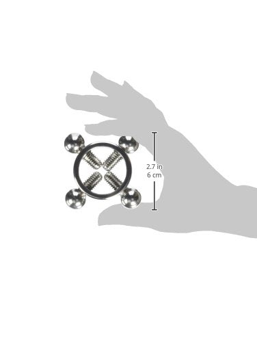 Master Series Rings Of Fire Stainless Steel Nipple Clamp Set