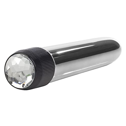 Calexotics Novelties Precious Metal Gems Vibe, Gun Metal, 6.75''