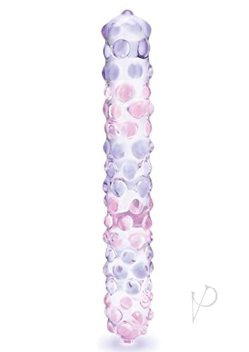 Purple Rose Nubby Dildo 9In