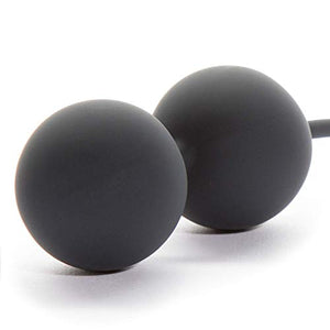 Fifty Shades Of Grey Tighten And Tense Black Silicone Jiggle Balls For Kegel Toning - 70G