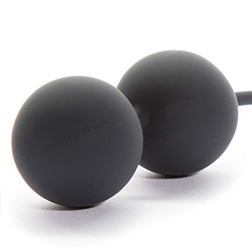 Fifty Shades Of Grey Tighten And Tense Black Silicone Jiggle Balls For Kegel Toning - 70G