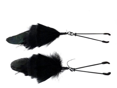 Nipple Clamp Tweezer Black, Feather, Black