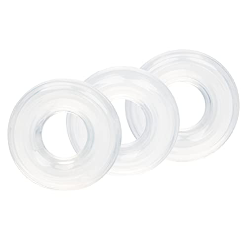 Calexotics Set Of 3 Silicone Stacker Rings - Clear