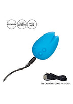 Calexotics Mini Marvels Marvelous Eggciter - Silicone Waterproof Compact Vibrator - 10 Function Rechargeable Vibe - Adult Sex Toy Massager For Couples - Blue