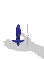 Golden Triangle Corked 02 Silicone Anal Plug Waterproof  Blue  Medium