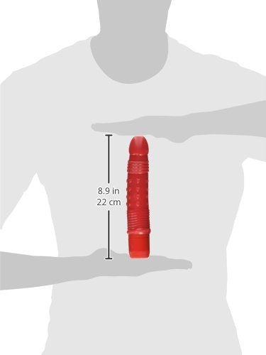 Topco Sales Climax Neon Vibrator Waterproof, Ravishing Red, 6.75 Inch