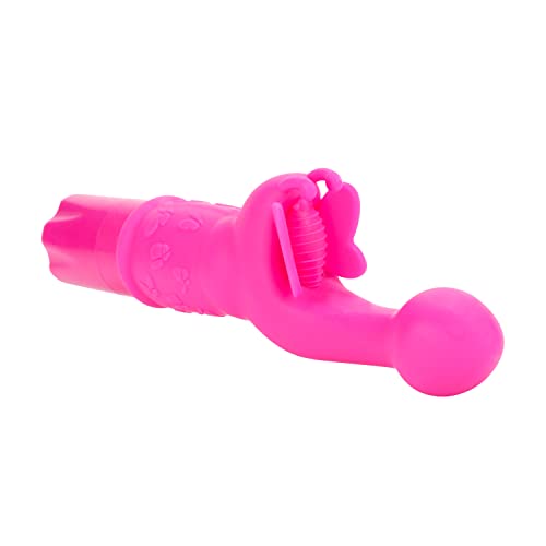 CalExotics Novelties Silicone Butterfly Kiss, Pink, 0.28 Pound