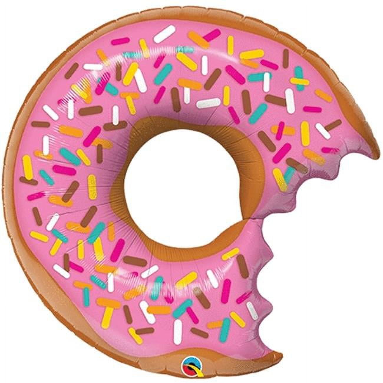 36'' Bit Donut & Sprinkles Foil Mylar Balloon