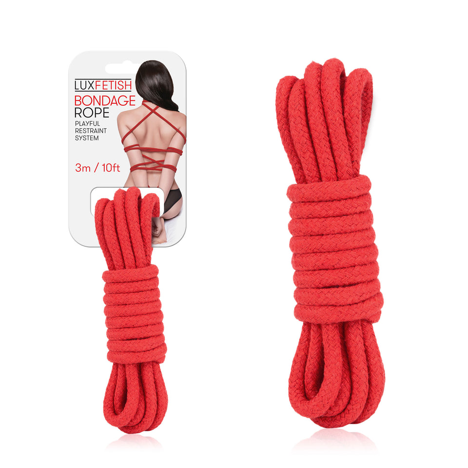 Lux Fetish Bondage Rope Red