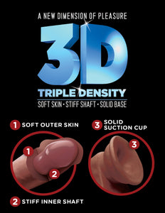King Cock Plus 8In Triple Density Cock B
