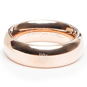 (D) FIFTY SHADES FREED I WANT NOW. STEEL LOVE RING