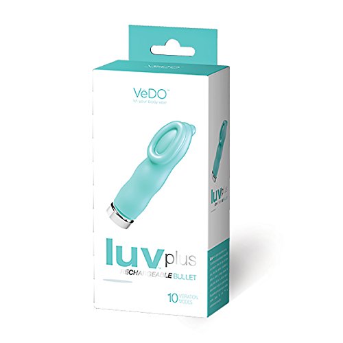 Vedo Luv Plus Rechargeable Bullet Mini Rechargeable Vibrator, Turquoise