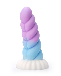 Realistic Monster Silicone Dildo - 6.8'' Shaped Liquid Dildo with Strong Suction Cup, Small Anal Plug Toy for Women, Anal Plug P