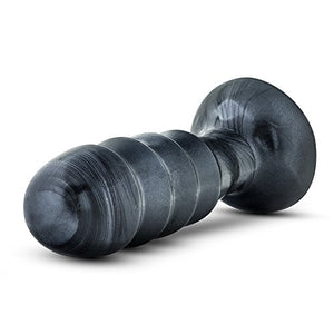 Blush Jet Bruiser  7 12 Inch Oversized Ridged Probe Medium Tapered Ribbed Lock On Harness Compatible Sex Toy For Partner Play