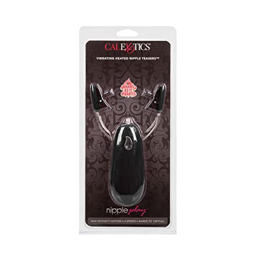 California Exotic Novelties Nipple Play Vibrating Heated Nipple Teasers, Black