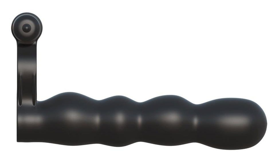 Pipedream Fantasy C-Ringz Posable Partner Double Penetrator Dildo, Black, 1 Pound
