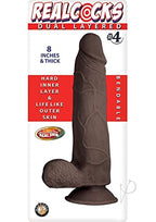 Realcocks Dual Layered #4 8In Dark Brown