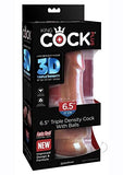 King Cock Plus 6.5In Trip Den Ck W/Bal T