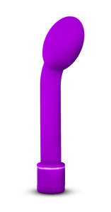 Blush G Slim Petite - G Spot Stimulator Vibrator - Sensually Rounded And Curved Satin Smooth Tip - Adjustable Vibration Speeds - Body Safe Sex Toy For Women - Purple
