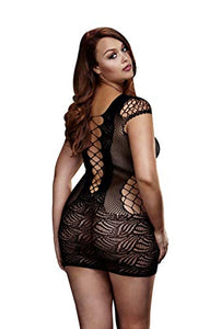 Corset Front Lace Mini Dress Black Q/S