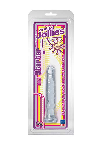 Doc Johnson Crystal Jellies - Anal Starter - Flared Suction Cup Base - Clear (0284-02-Am)