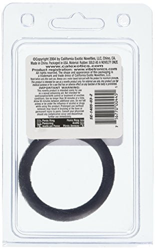 California Exotics Rubber Ring, Black, Medium