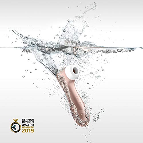Satisfyer Pro 2 Air-Pulse Clitoris Stimulator - Non-Contact Clitoral Sucking Pressure-Wave Technology, Waterproof, Rechargeable (Rose Gold)