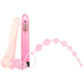 CalExotics Starter Lovers Kit - Adult Sex Toys For Couples - Waterproof Vibrator with Sleeve Anal Beads & Enhancement Ring Set -