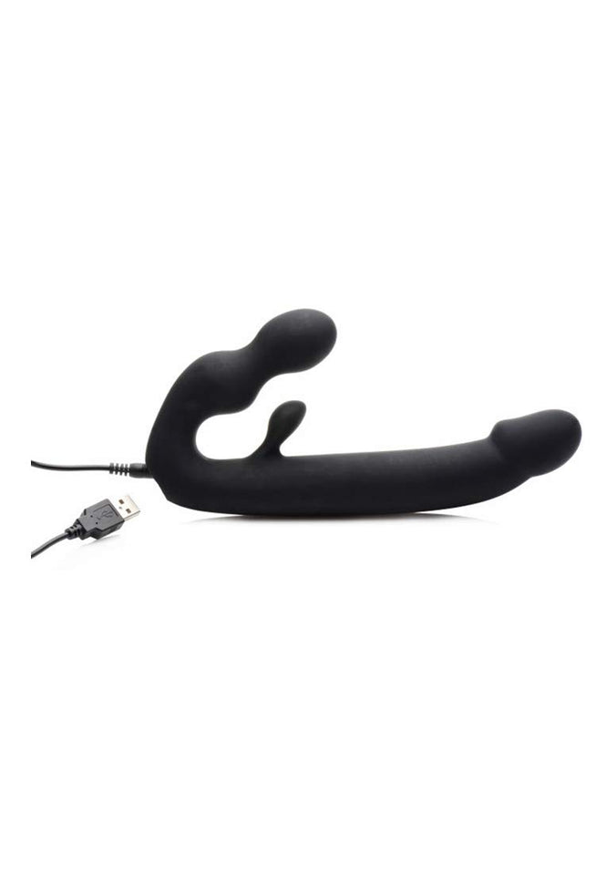 Strap U Tri-Volver Rechargeable Strapless Strap On