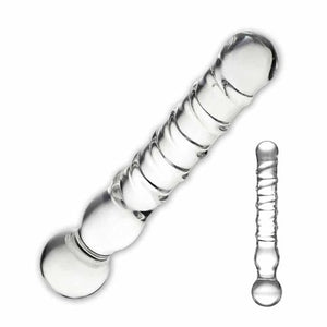 Joystick Clear Glass Dildo