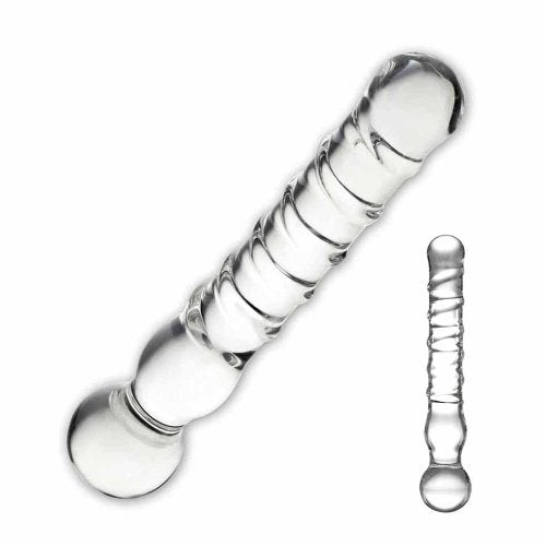 Joystick Clear Glass Dildo