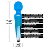 Nixie Rechargeable Wand Blue Ombre Metal