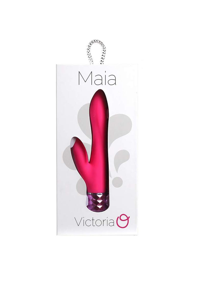 Victoria Rechargeable Silicone Dual Vibe Neon Pink