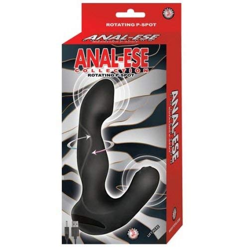 Anal Ease Rotating P-Spot Vibe - Black