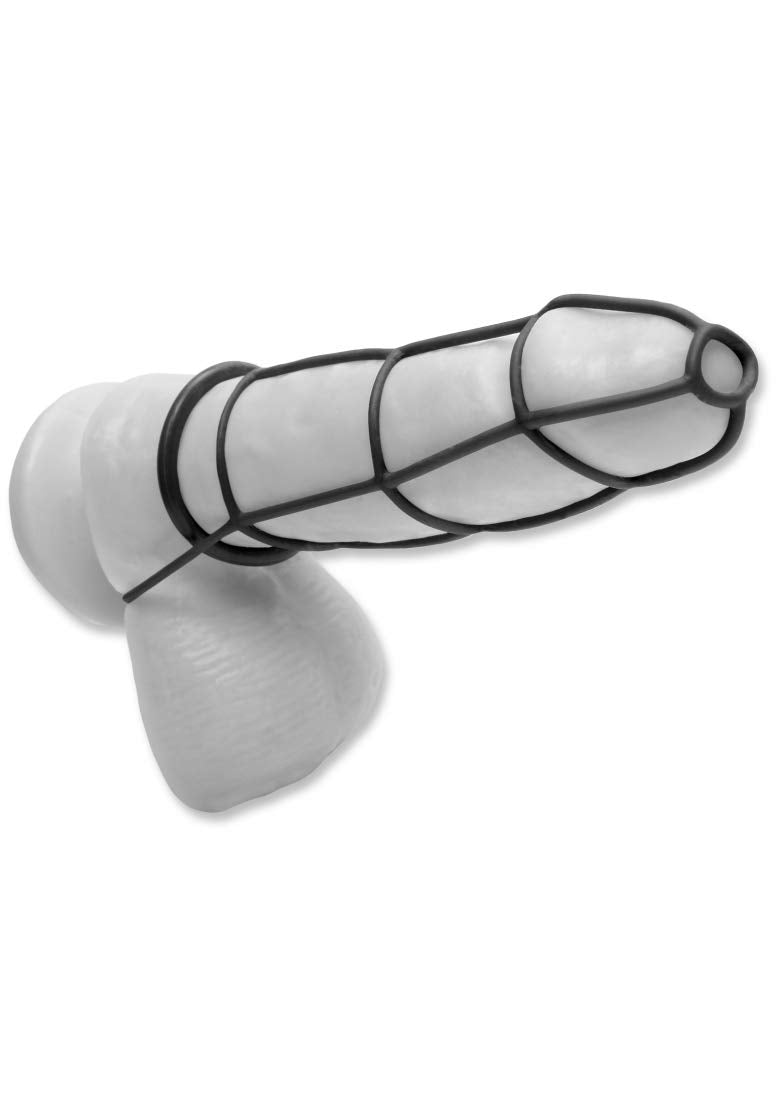 Fetish Fantasy Elite Cock Cage & Ring Set, Black
