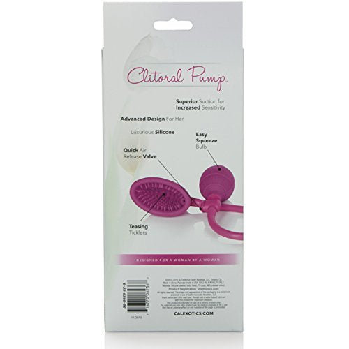 California Exotic Novelties Silicone Clitoral Pump, Pink
