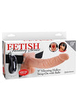 Pipedream Products Fetish Fantasy Series Vibrating Hollow Strap On With Balls, Flesh, 9 Inch, 14.6 Ounce