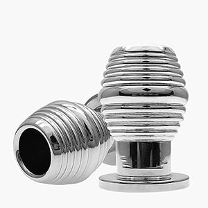 Metal Thread Hollow Enema Anal Plug Anal Dilation Vaginal Dilator, Anus Peep Adult Sex Toy
