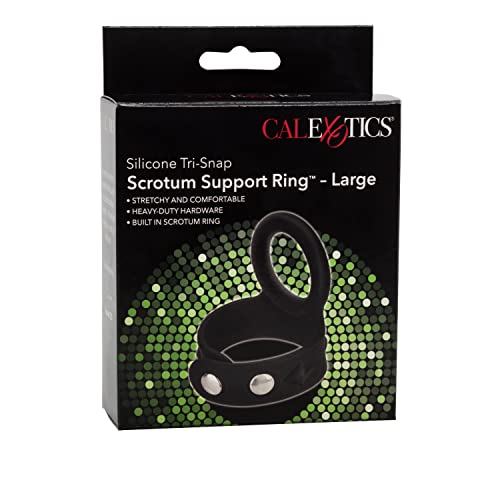 Tri Snap Scrotum Support Ring Large Silicone