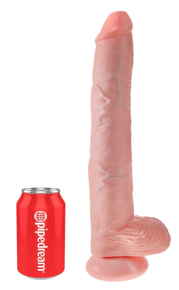 King Cock 14In Cock With Balls - Flesh