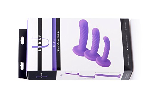 Strap U Tri-Play 3 Piece Silicone Dildo Set