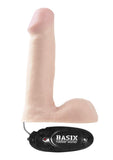 Basix 6'' Vibrating Dong, Flesh
