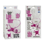 California Exotic Novelties 7-Function Silicone Love Rider Dual Action Strap-On - Pink