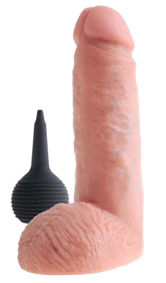 King Cock 8In Squirting Cock - Flesh