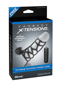 Pipedream Fantasy X-Tensions Extreme Silicone Power Cage, Black