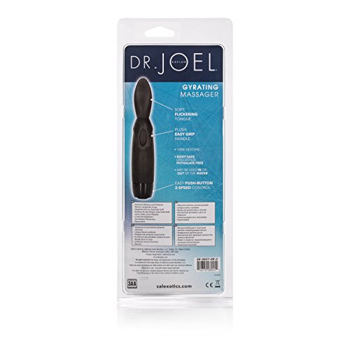 Calexotics Dr. Joel Kaplan Gyrating Flickering Tongue - Waterproof Vibrating Sex Toys For Couples - Wireless Adult Pleasure Toys For Women - Black