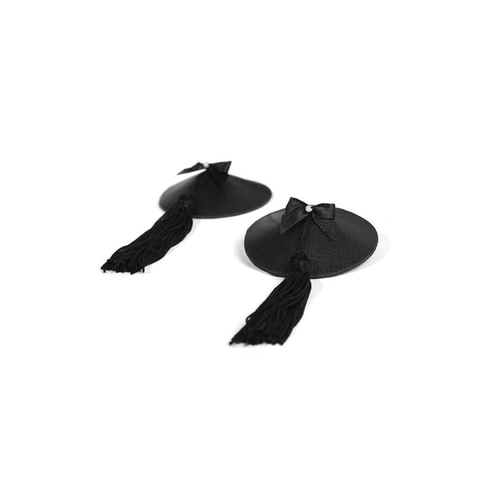 Bijoux Indiscrets Black Classic Burlesque Pasties  Nipple Covers for Women Reusable with Tassles Breast  Nipple Pasties Sexy 