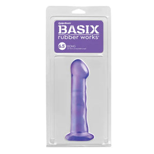 Basix 6.5In. Dong W/Suction Cup Purple