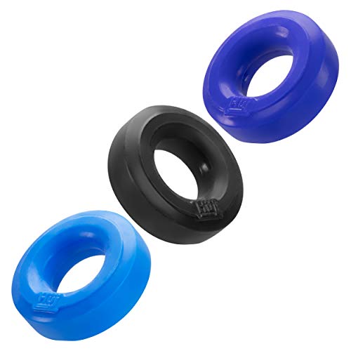 Blue Ox Designs Oxballs 70498: Hunkyjunk Huj3 3-Pack C-Ring, Blue Multi