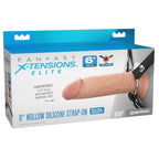 Fantasy X-Tensions Elite 6In Silicone Hollow Strap-On Dual Density - Light